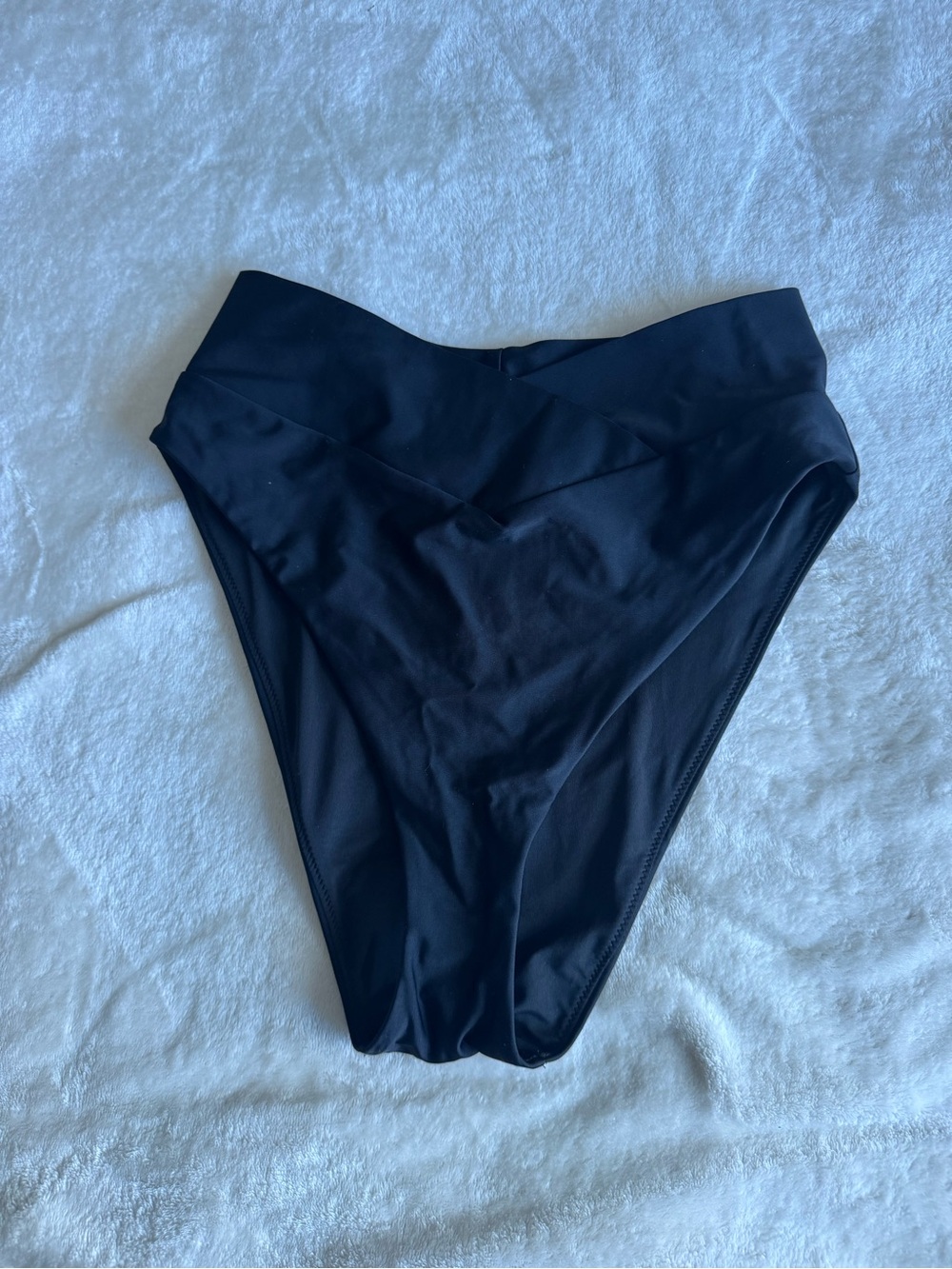 aerie Black High-Rise Bikini Bottom